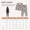 thumbnail image 4 of Fotbe Llamas Pattern Long Sleeve Pajama Set for Women,Sleepwear Set,2-piece Loungewear Set,Soft PJs Comfy Nightwear with Pockets -Medium, 4 of 7