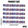 thumbnail image 2 of Tumao 33FT 5Pcs 4th of July Garland Red White and Blue Patrioic Star Metallic Tinsel Garland for Independence Day Memorial Day and Veterans Day Decorations, 2 of 9