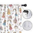 thumbnail image 4 of Blackout Kids Curtains,White Princess Castle Pattern Childrens Insulated Curtains Set Of 2,Bedroom Essentials,Toddler Room Decor 52"x84", 4 of 5