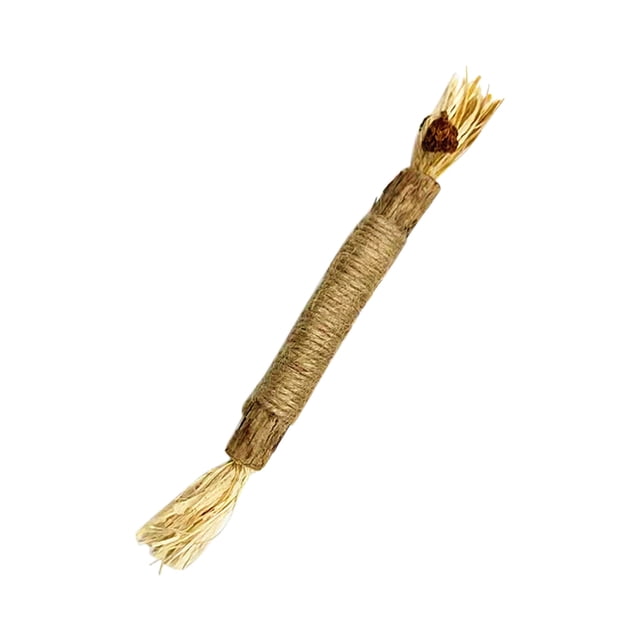 Palito masticable de ratán plateado natural para gatos, sabor a menta, limpia los dientes, ayuda a la digestión, apto para todas las edades y razas