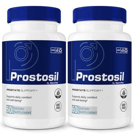 (2 Pack) Prostosil Capsules, All Natural Formula For Prostate Health Support, Maximum Strength Herbal Supplement for Control and Overall Health, Prosto sil Pills Official Review (120 Capsules)