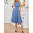thumbnail image 2 of Vestido de cóctel GRACE KARIN 2025 Summer A Line Flowy Blue L, 2 of 4