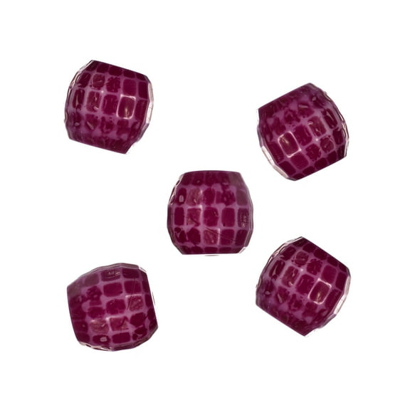 Craft County Textured Ball Beads – Multiple Colors & Packs – Beadwork, Macrame, Jewelry – Various Sizes for Bead