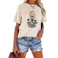thumbnail image 5 of XCHQRTI Skull Shirt for Women Vintage Halloween Tshirt Graphic Shirts Funny Retro Short Sleeve Tops, 5 of 8