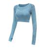 thumbnail image 2 of Camiseta de yoga de manga larga para mujer Fitness Sport Crop Top Likrtyny Para estrenar, 2 of 5