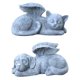 thumbnail image 2 of Adorno de resina de ángel gato y perro para memorial de lápida sepulcral-regalo y decoración de recuerdo de mascotas para interiores/exteriores, 2 of 5