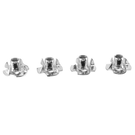 

Set of Assorted Four Prong Nuts Metal Coating for Furniture Working Wood (M5 100Pcs)