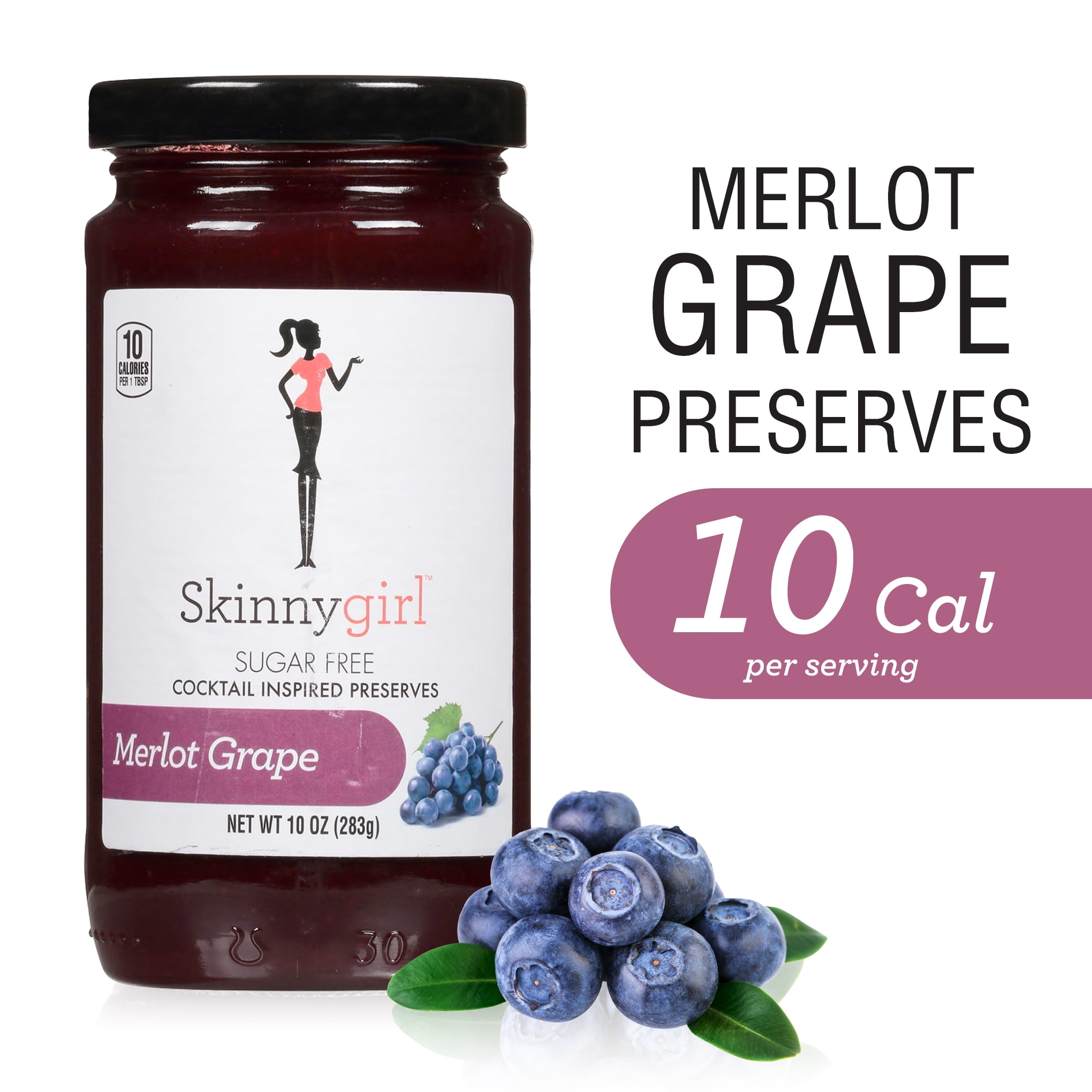 Skinnygirl Sugar-Free Cocktail Inspired Merlot Grape Preserves, 10 oz