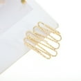 thumbnail image 6 of Unique Bargains 1 Pc Ponytail Buckle Hair Clip Textured Hair Ponytail Cuff for Women Gold Tone, 6 of 6