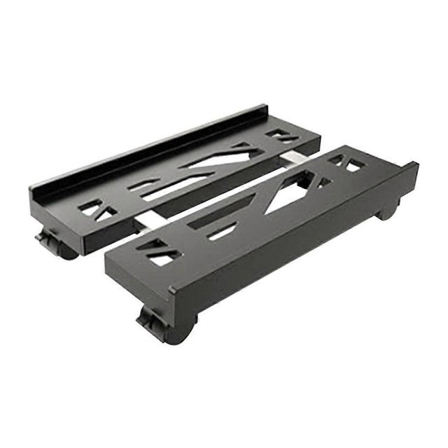 Support Mobile Ajustable pour CPU, Tour d'Ordinateur Ventilée avec 4 Roues Pivotantes, Support sous Bureau
