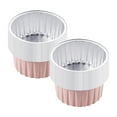 Ecolivings Kitchen Fork 40Pcs Reusable Round Aluminum Foil Tin Cups