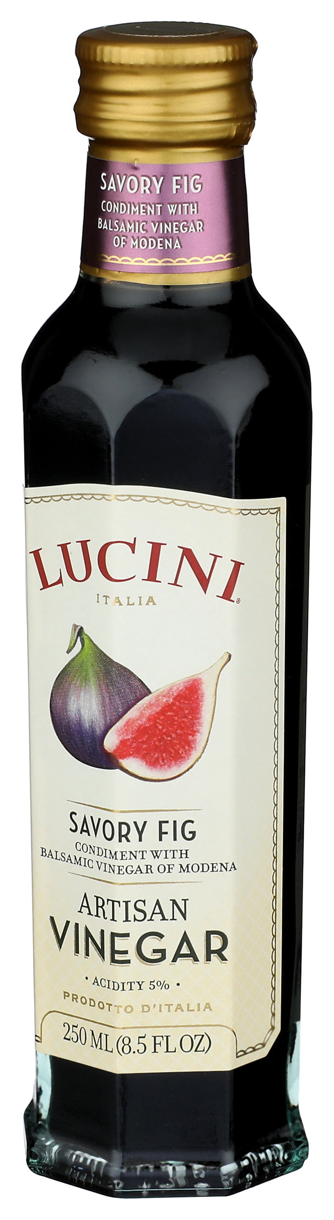 Pack of 6, Lucini Savory Fig Balsamico Artisan Vinegar, 8.5 oz