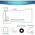 thumbnail image 4 of 2 Set Tub Spout Diverter Repair Kit, Includes 2 x Diverter Valve Stems, 2 x Cup Seals and 2 x Gates, Bathroom Shower Bathtub Leaky Faucet Repair Replacement Parts Replace, 4 of 8
