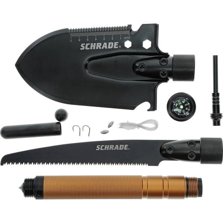 Schrade 1124292 Frontier Shovel Saw Combo Bronze Handle