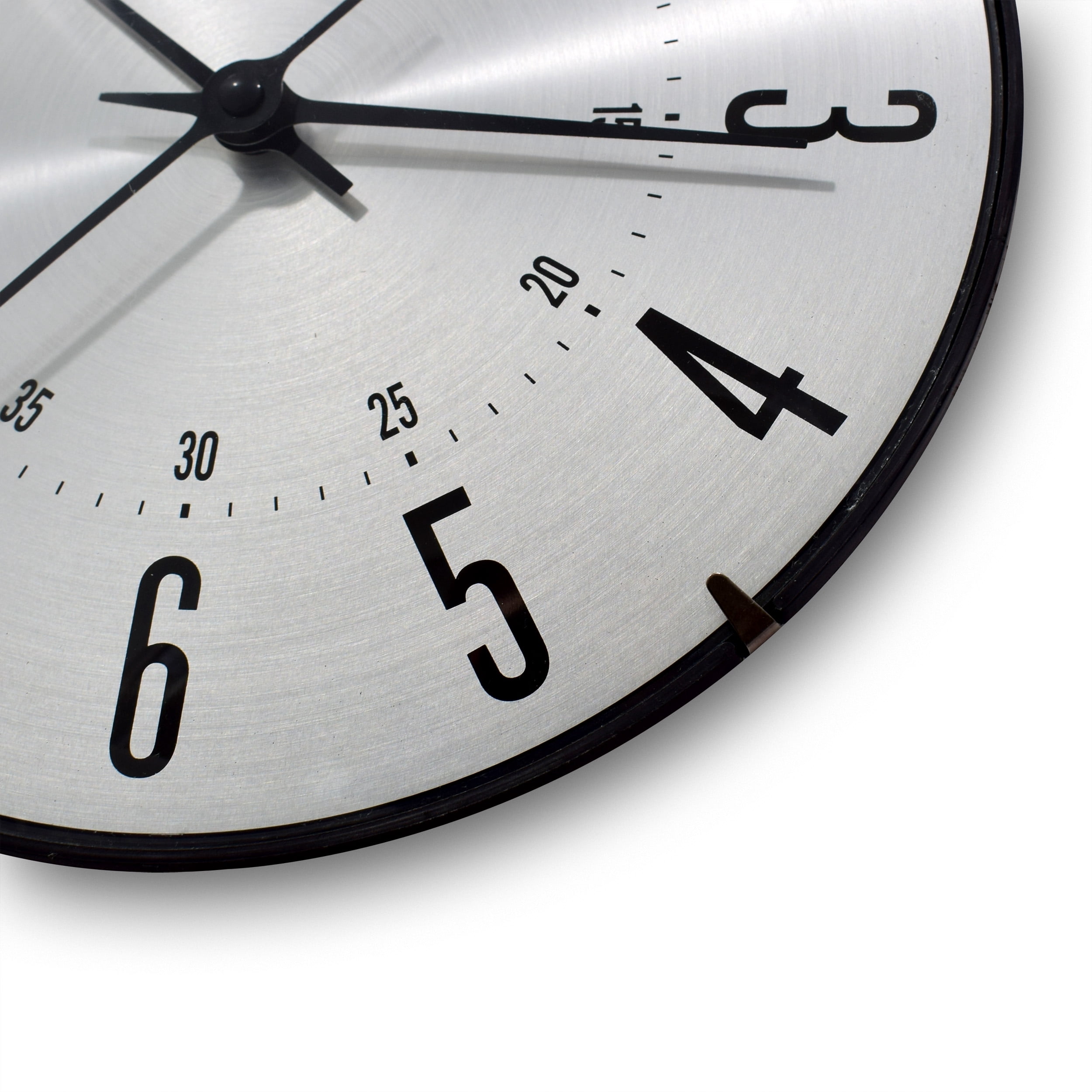 10" Silver Aluminium Dial Analog QA Wall Clock with Dome Glass Lens and Modern Silver Finish