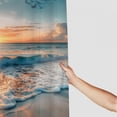 thumbnail image 3 of Orinice  Beach Hawaiian Sea Sunset Shower Curtain for Bathroom Decor Ocean Wave Sunrise Tropical Coastal Seaside Summer Scenery Art Printed Fabric Polyester Waterproof 12 Pack Plastic Hooks 69x72, 3 of 7