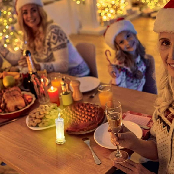 LED Flameless Candles,Fake Candle,Battery Operated Candles Battery Included for Halloween Bedroom Birthday Wedding Christmas Decorations Home Decor