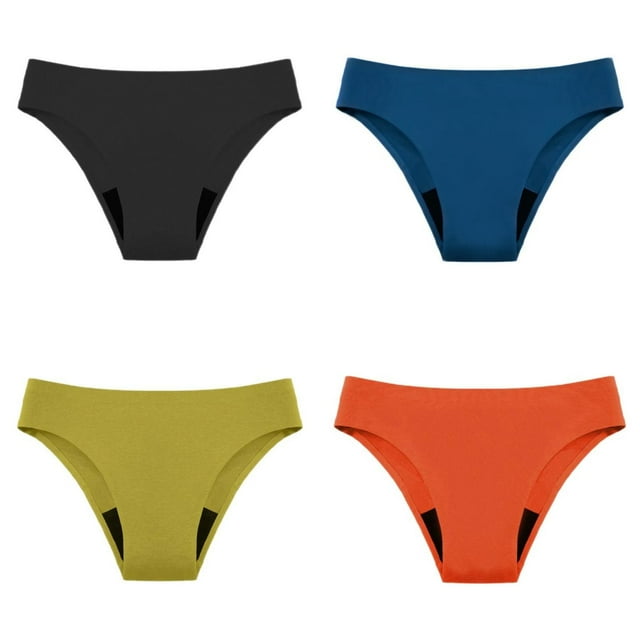 Womens Cotton Underwear Women's Menstrual Swimming Trunks Leak Proof 4 Layer Menstrual Underwear High Flow Mesh Underwear Fast Water Absorption Underwear Oversized Underwear