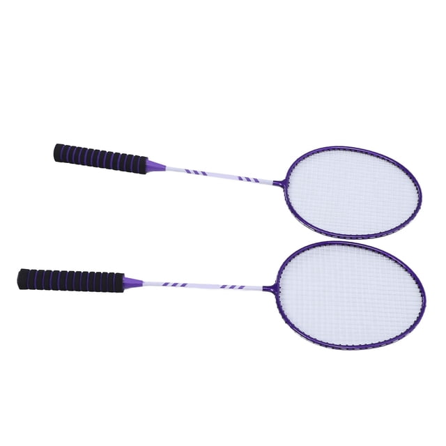 Badminton Racket, Larger Hitting Surface Iron Alloy Nylon Shuttlecocks with Carrying Bag for Outdoor Backyard Games