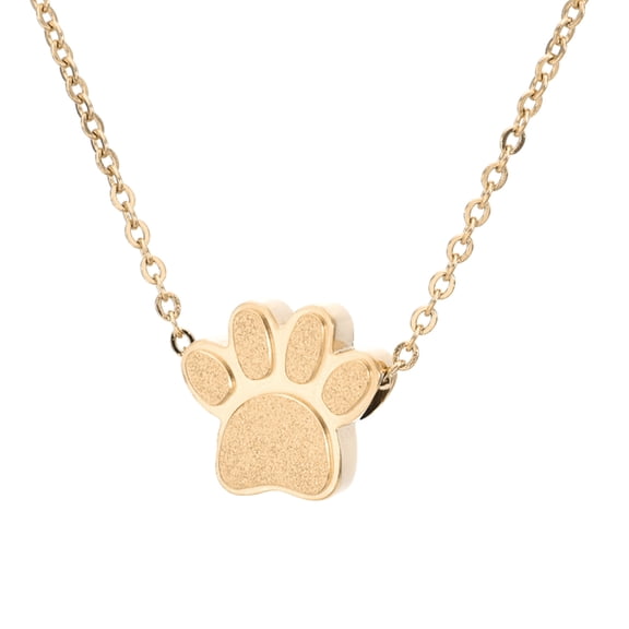 Urn Necklace for Ashes Memorial Cremation Jewelry Stainless Steel Ashes Necklace Paw Urn Pendants for Women Men