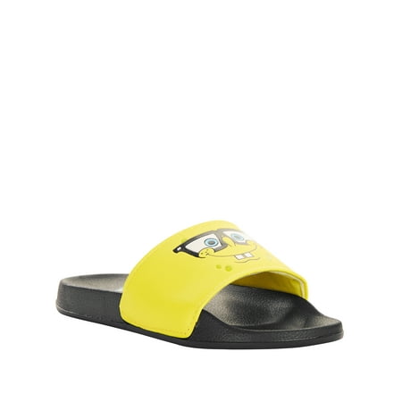 - Spongebob Boys' Soccer Slide Sandals