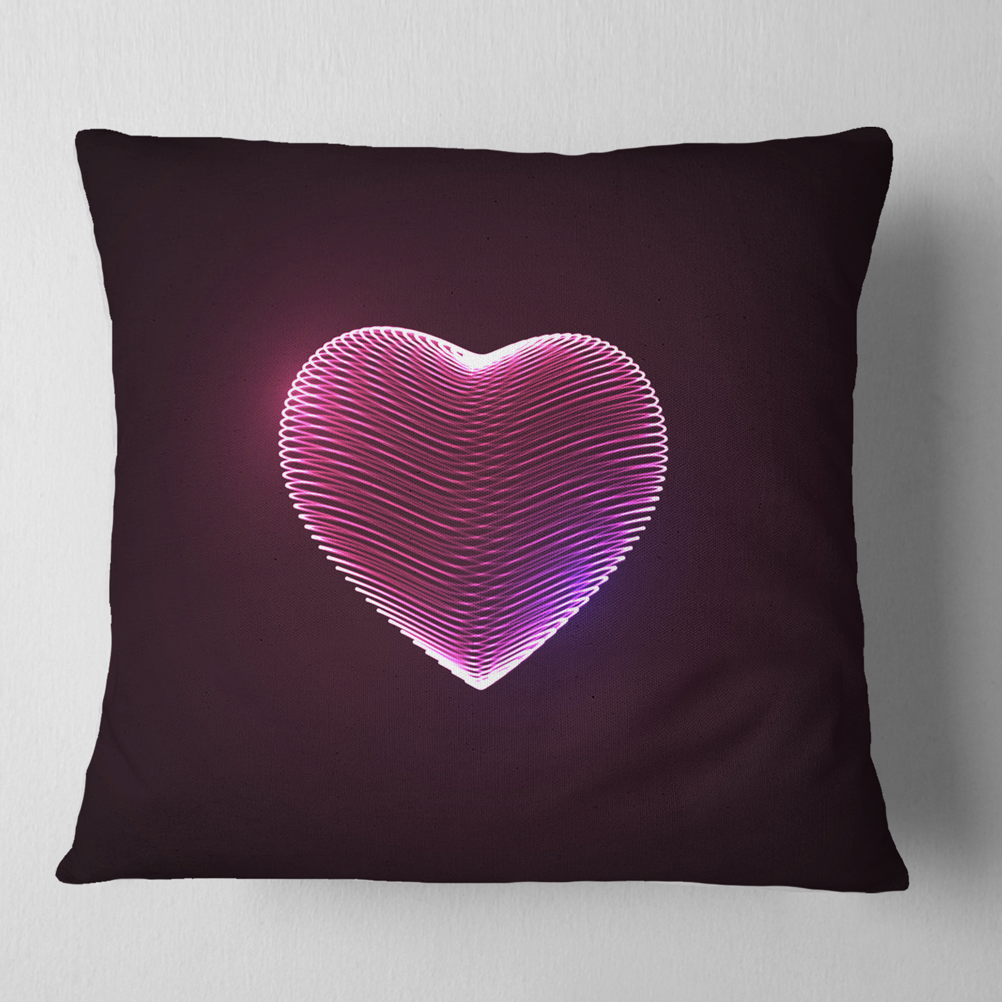 Designart Happy Valentine’s Day - Contemporary Throw Pillow - 16x16