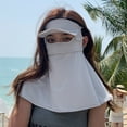thumbnail image 4 of YAOBAMM Cycling Headgear Summer Sunscreen Face Hood Cool Touch Breathable Face protective Solid Color Full Protection Outdoor Lace Up Neck Protection, 4 of 7