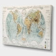 thumbnail image 3 of Designart Ancient Map of The World II Canvas Wall Art, 3 of 4