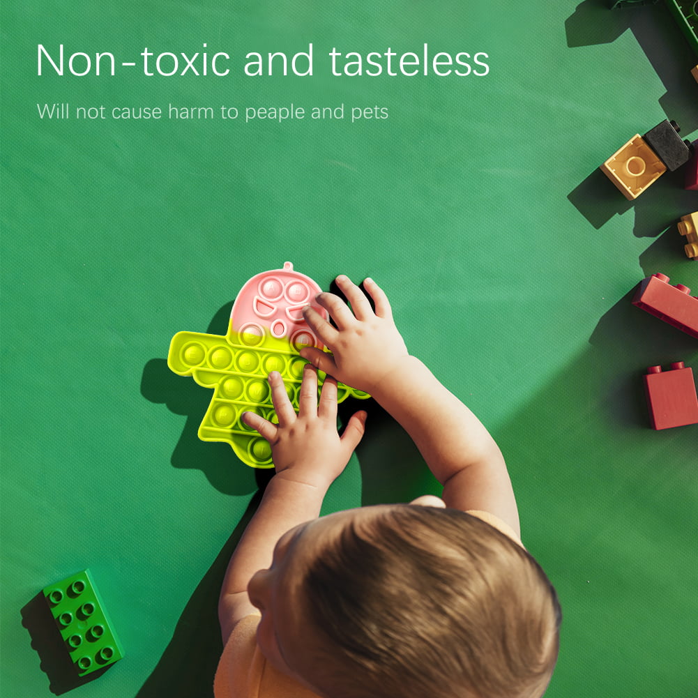 yuyomalo Silicone Rocket Push Bubble Board Autisme Jouet Enfants Sensory  Education Tool