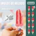 thumbnail image 2 of Moldes de silicona para Paletas de Hielo,10 Cavidade Moldes para Paletas Heladas,Juego de Molde para Paleta con Embudo,sin BPA,Reutilizables para Helado y Mousse o Postre DIY, 2 of 4