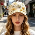 thumbnail image 3 of Yellow Bee Garden Morning Cap, Limited Edition Botanical Cottagecore Hat for Women, Adjustable Breathable Hat, Gift for Gardeners Women Men, 3 of 3