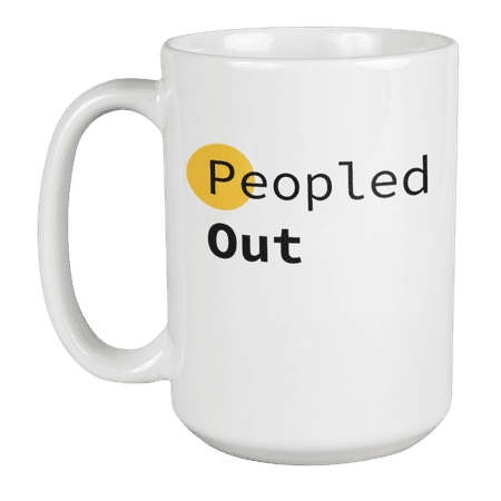 

Enneagram Type 5 - Coffee and Tea Mug: Peopled Out (15oz)