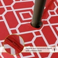 thumbnail image 5 of Moroccan Outdoor Round Tablecloth with Umbrella Hole and Zipper, 60 Inch Red, Waterproof Wrinkle Free Table Cloth Decorative Fabric Washable Table Cover for Patio, Party, Picnic, 5 of 6