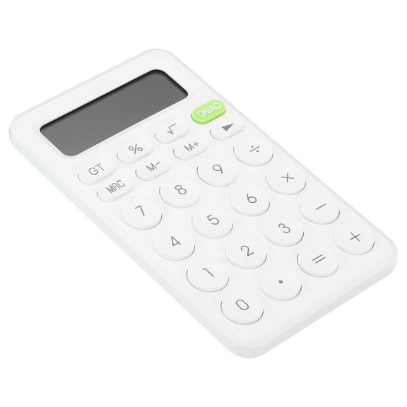 Uxcell Desk Basic Cute Calculator, Desktop Calculators Battery Powered with 12 Digit LCD Display, White