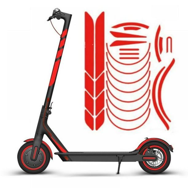 Thinner Reflective Strip Sticker Safety Front and Rear Wheel Rubber Sticker,Waterproof Night