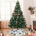 thumbnail image 7 of Sikiie Dinosaur on Excavator2 30-48 inches {designName} Print Christmas Tree Skirt Snowman Xmas Tree Skirt with Edge Christmas Decorations for Holiday Party30", 7 of 7