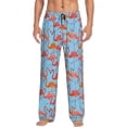 thumbnail image 2 of Kdxio Flamingo Print Men's Sleep Pajama Pant Lounge Pants with Pockets, 2 of 8
