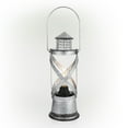 thumbnail image 4 of Alpine Corporation 6" x 15" Metal Hurricane Lantern with Battery-Powered LED Light, Silver, 4 of 14