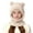 Beige, variant on CPNG Girls 2 Pcs Winter Cute Bear Pom Plush Balaclava Hat Face Mask Fleece Lined Windproof Ski Mask Neck Warmer Scarf Helmet Hood Bear Ears Cap