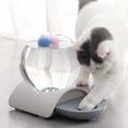 thumbnail image 4 of 1 bebedero automático para mascotas, transparente, de gran capacidad, con burbujas, práctico para perros y gatos, color gris, 4 of 7