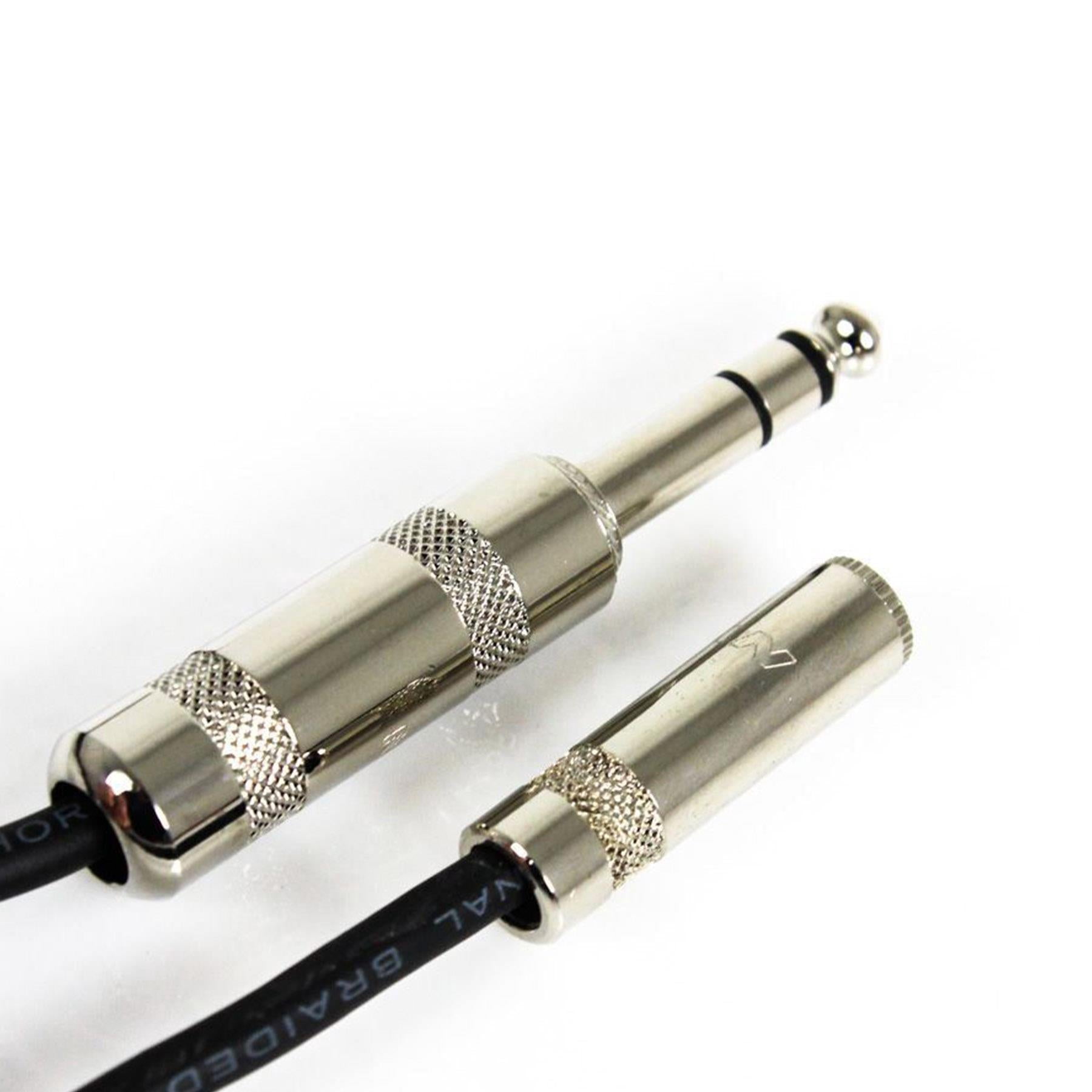 RapcoHorizon 1/4" TRS Male to 1/8" TRS Female Headphone Extension Cable, 25-foot