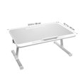 thumbnail image 2 of HONMEET 1Pcs Gray Bed Laptop Stand Multi-functional Adjustable Height Modern, 2 of 6
