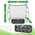 thumbnail image 2 of 2-in-1 Soccer Rebounder with Adjustable Dual-Sided Rebound Board, Soccer Rebounder Net for Passing, Volleys & Ground Drills, 2 of 5