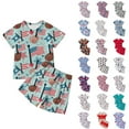 thumbnail image 3 of WOYY Toddler Boys 4th of July Outfits Short Sleeve Tee Shirt and Shorts Set, Sizes 3-4T, 3 of 6