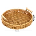 thumbnail image 1 of Plato de fruta tejido con enredaderas, cesta de pan tejida a mano, cesta de fideos al vapor, 1 of 5
