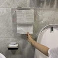 thumbnail image 2 of Dispensador de Toallas de Papel de Montaje en Pared con Tapa, Soporte de Toallas de Papel Plegado Transparente para BañO y Cocina (Perforado), 2 of 6