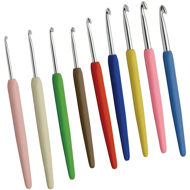 Crochet Hook 7mm 8mm 9mm 10mm Metal Aluminium Colourful Shiny