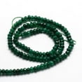 thumbnail image 2 of Dyed Natural Strands Faceted Dark Green Malaysia Jade Rondelle Beads 4x2~3mm Hole: 1mm about 115pcs/strand 14 inch, 2 of 3