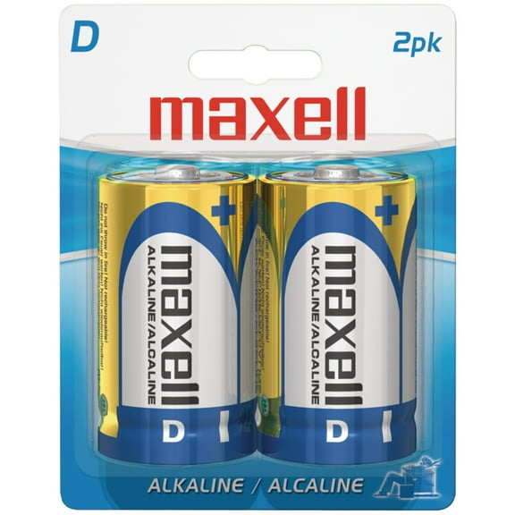 Maxell® 723020 - Lr202bp Alkaline (d; 2 Pk; Carded)
