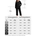 thumbnail image 5 of Homlouue Plus Size Lounge Sets for Women 2 Piece Ribbed Womens Pajama Sets Long Sleeve Top and Pants Outfits Soft Cozy Sleepwear, 5 of 7